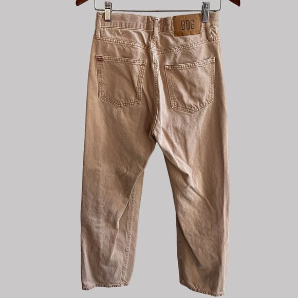 BDG Jeans Juniors Actual Size 26x28 Beige Zip Up Pullon Button Up Straight Leg‎ - Picture 10 of 16